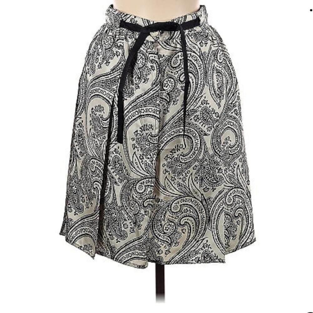 Etro Pleated Paisley Wrap Skirt (IT 40/US 4)